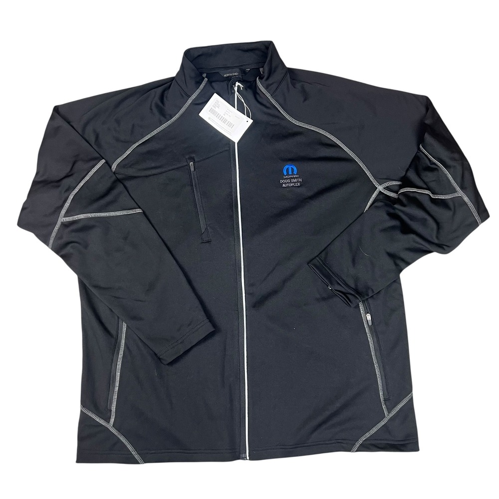 North End Mens Mopar Full Zip Jacket Black XL 88174‎ NWT
